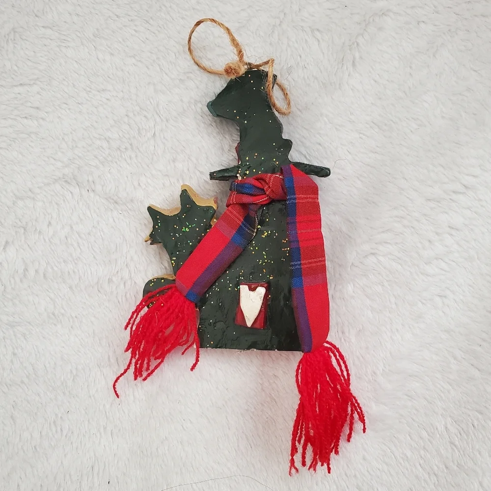 Kurt S. Adler Festive Snowman, Cat, and Mouse, Ornament